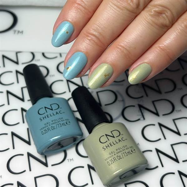 SMALTO CND VINYLUX TEAL TEXTILE
